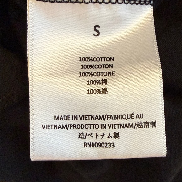 Fear of God Essentials Black Long Sleeve Moc-Neck T-Shirt Cotton Oversized Small - Picture 12 of 15